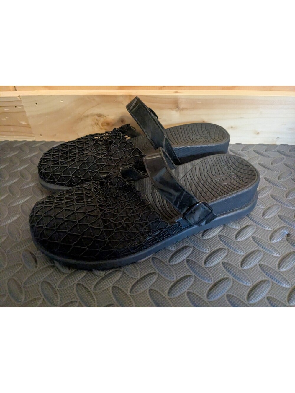 COFACE Black Slide Women's Slip On US 8.5